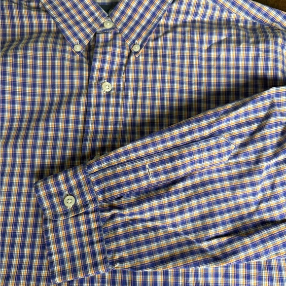 Ralph Lauren Other - Ralph Lauren purple and orange  Plaid Shirt‎ L